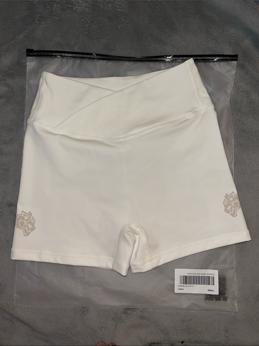 IYKYK WOLVES PEARL SHORTS